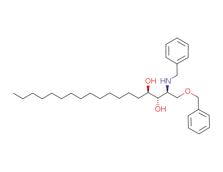 Molecular Structure of 219697-93-5 ((2S,3S,4R)-2-benzylamino-1,3,4-dihydroxyoctadecane)