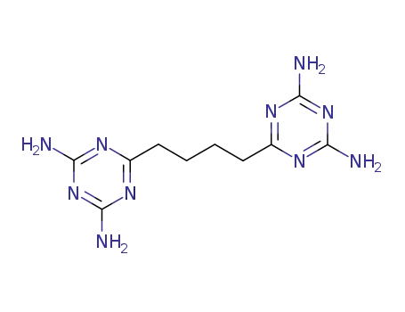 Molecular Structure of 4341-27-9 (6,6'-(butane-1,4-diyl)bis(1,3,5-triazine-2,4-diamine))