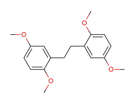Molecular Structure of 20306-76-7 (Benzene,1,1'-(1,2-ethanediyl)bis[2,5-dimethoxy-)