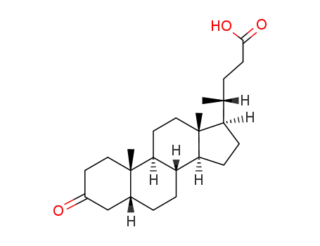 Molecular Structure of 1553-56-6 (DEHYDROLITHOCHOLIC ACID)
