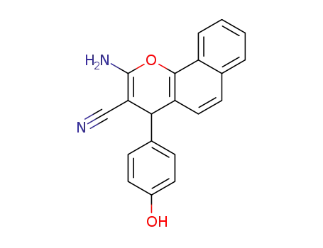 4H-Naphtho[1,2-b]pyran-3-carbonitrile, 2-amino-4-(4-hydroxyphenyl)-