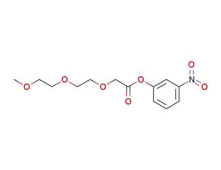 Molecular Structure of 1252661-81-6 (m-nitrophenyl 2-[2-(2-methoxyethoxy)ethoxy]acetate)