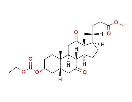 methyl4-(3-ethoxycarbonyloxy-10,13-dimethyl-7,12-dioxo-2,3,4,5,6,8,9,11,14,15,16,17-dodecahydro-1H-cyclopenta[a]phenanthren-17-yl)pentanoate