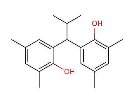 Molecular Structure of 33145-10-7 (2,2'-(2-methylpropylidene)bis[4,6-xylenol])