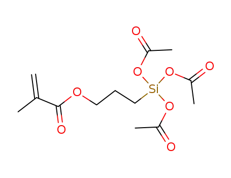 Molecular Structure of 51772-85-1 (3-[tris(acetoxy)silyl]propyl methacrylate)