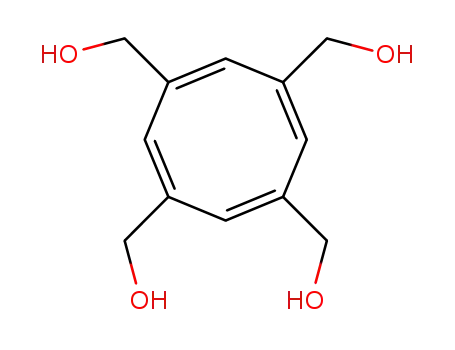 Molecular Structure of 52776-08-6 (1,3,5,7,Tetrakis(hydroxymethyl)-cycloocta(1,3,5,7)-tetraen)