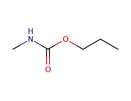Molecular Structure of 17671-76-0 (Carbamic acid, methyl-, propyl ester)