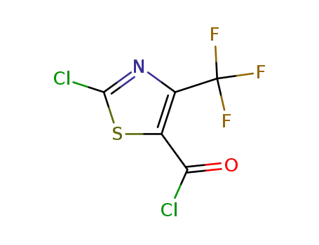 Molecular Structure of 72850-62-5 (2-chloro-4-(trifluoromethyl)-5-thiazolecarbonyl chloride)