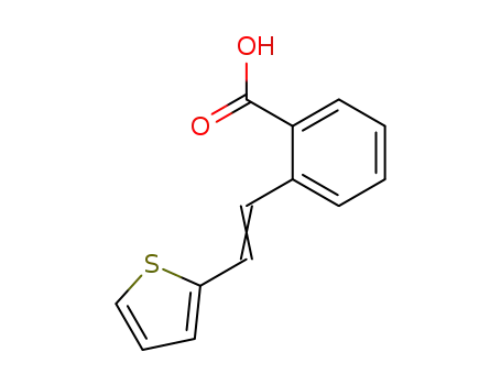 Molecular Structure of 1966-89-8 (2-(b-(2-Thienyl)vinyl)benzoicacid)
