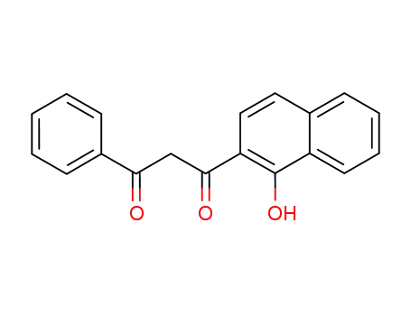 Molecular Structure of 63450-45-3 (1-(1-hydroxy-2-naphthyl)-3-phenylpropane-1,3-dione)