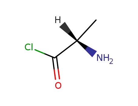 Molecular Structure of 129178-93-4 (L-alanine acid chloride)