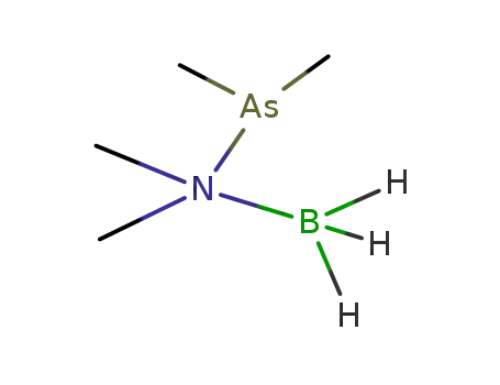 Molecular Structure of 106587-23-9 ((CH<sub>3</sub>)2AsN(CH<sub>3</sub>)2BH<sub>3</sub>)