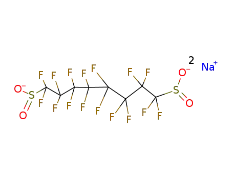 Molecular Structure of 105198-08-1 (sodium perfluoroctane-1,8-disulfinate)