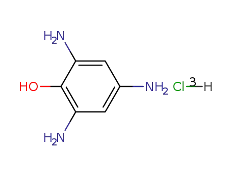 Molecular Structure of 6334-30-1 (Phenol,2,4,6-triamino-, hydrochloride (1:3))