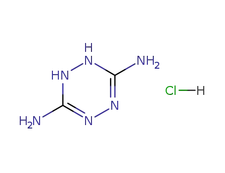 Molecular Structure of 133488-87-6 (3,6-DiaMino-1,2-dihydro-1,2,4,5-tetrazine Hydrochloride)