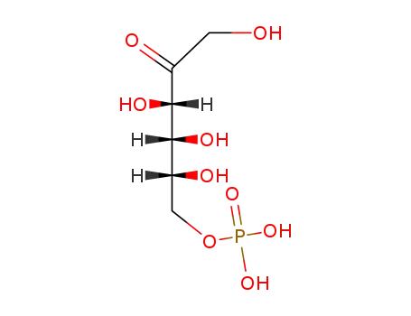 Molecular Structure of 643-13-0 (D-Fructose,6-(dihydrogen phosphate))