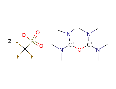 Molecular Structure of 78581-29-0 (Bis(N,N,N',N'-tetramethylformamidinium)ether-bis(trifluormethansulfonat))