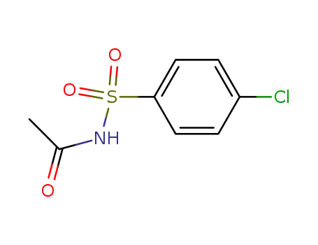 Molecular Structure of 55379-05-0 (N-((4-chlorophenyl)sulfonyl)acetamide)