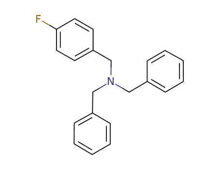 Molecular Structure of 359445-99-1 (N,N-dibenzyl-1-(4-fluorophenyl)methanamine)