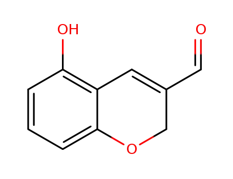 Molecular Structure of 1298093-14-7 (5-hydroxy-2H-chromene-3-carbaldehyde)