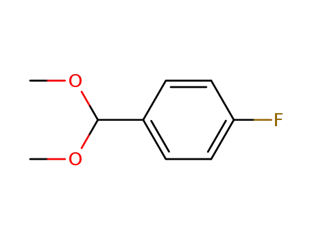 Molecular Structure of 32691-93-3 (α,α-dimethoxy-4-fluorotoluene)