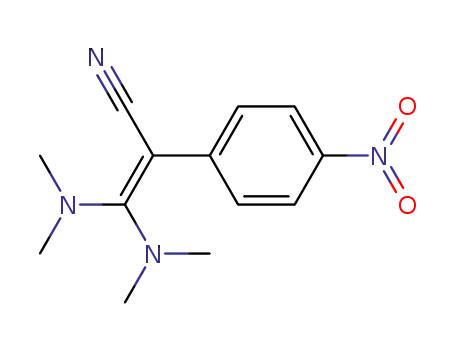 Molecular Structure of 22703-65-7 (α-<Bis(dimethylamino)methylene>-4-nitrophenylacetonitrile)