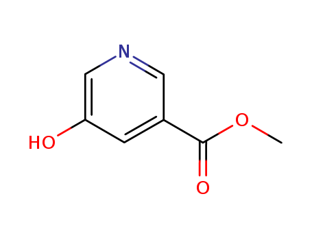 30766-22-4,Methyl 5-hydroxynicotinate,Nicotinicacid, 5-hydroxy-, methyl ester (7CI,8CI);3-Hydroxy-5-methoxycarbonylpyridine;5-Hydroxy-3-pyridinecarboxylic acid methyl ester;5-Hydroxynicotinic acidmethyl ester;NSC 605540;3-Pyridinecarboxylicacid, 5-hydroxy-, methyl ester;