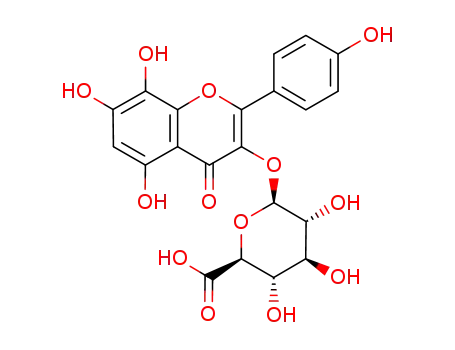 Molecular Structure of 1104525-48-5 (herbacetin 3-O-glucuronide)