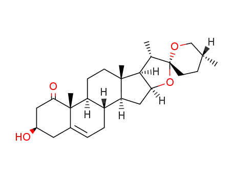 Molecular Structure of 14414-62-1 (spirost-5-ene-1-oxo-3β-ol)