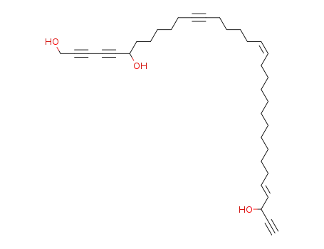 Molecular Structure of 115276-19-2 (18,30-Tetratriacontadiene-2,4,12,33-tetrayne-1,6,32-triol(9CI))
