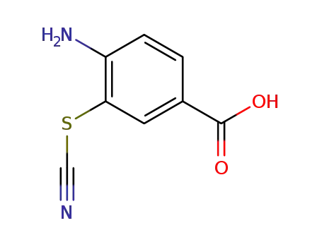 Molecular Structure of 18330-64-8 (4-amino-3-thiocyanatobenzoic acid)