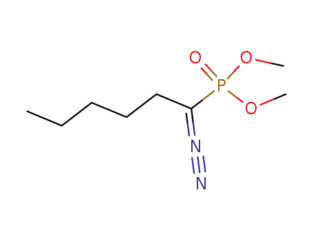 Molecular Structure of 26579-98-6 (Dimethyl-1-diazohexan-phosphonat)