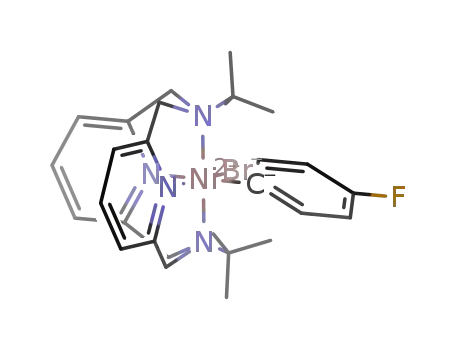 Molecular Structure of 1597433-83-4 ((N,N′-di-tert-butyl-2,11-diaza[3.3](2,6)pyridinophane)Ni(PhF)Br)