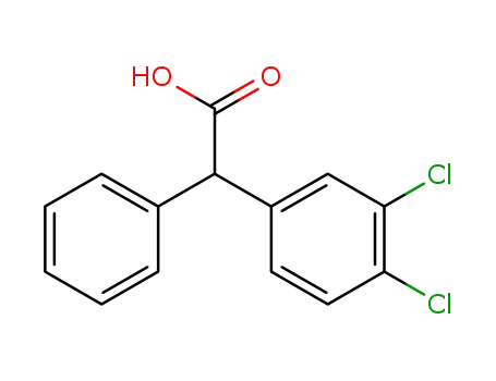 Molecular Structure of 88875-60-9 (2-(3,4-DICHLOROPHENYL)-2-PHENYLACETIC ACID)