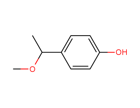 Molecular Structure of 49745-68-8 (Phenol, 4-(1-methoxyethyl)-)