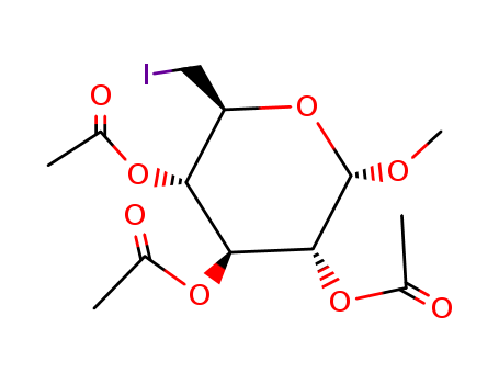 a-D-Glucopyranoside, methyl6-deoxy-6-iodo-, 2,3,4-triacetate cas  6304-96-7