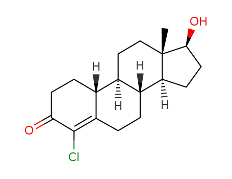 Molecular Structure of 13583-21-6 (Norclostebol)