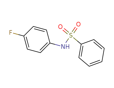 Molecular Structure of 312-63-0 (N-(4-Fluorophenyl)benzenesulfonaMide, 97%)