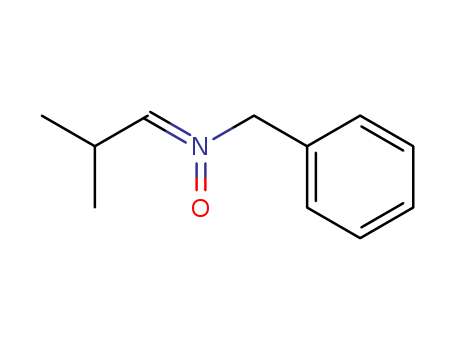 Molecular Structure of 115869-93-7 (Benzenemethanamine, N-(2-methylpropylidene)-, N-oxide)