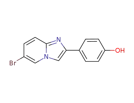 Molecular Structure of 956499-75-5 (6-bromo-2-(4 - hydroxyphenyl)imidazo[1,2-a]pyridine)