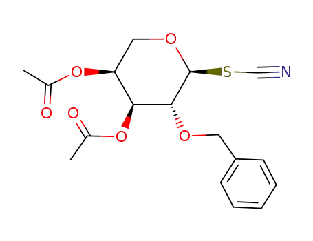 3,4-di-O-acetyl-2-O-benzyl-α-L-arabinopyranosyl thiocyanate