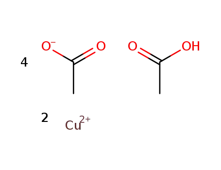 Molecular Structure of 71327-10-1 (acetic acid ; acidic copper (II)-acetate)