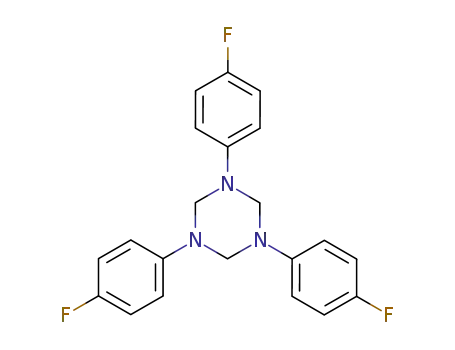 Molecular Structure of 109423-09-8 (1,3,5-Triazine, 1,3,5-tris(4-fluorophenyl)hexahydro-)