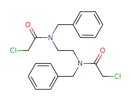 Molecular Structure of 110330-98-8 (N,N′-(ethane-1,2-diyl)bis(N-benzyl-2-chloroacetamide))