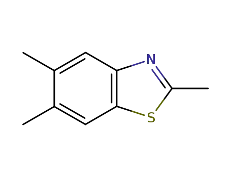 Molecular Structure of 5683-41-0 (2,5,6-Trimethylbenzothiazole)