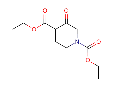 Molecular Structure of 73193-59-6 (diethyl 3-oxopiperidine-1,4-dicarboxylate)