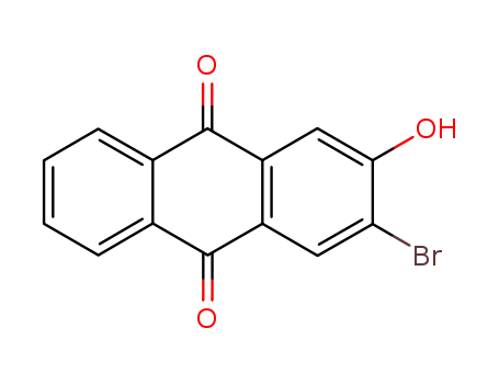 Molecular Structure of 72668-05-4 (3-bromo-2-hydroxyanthraquinone)