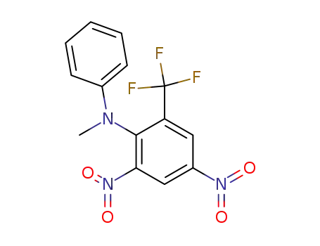 Molecular Structure of 63333-32-4 (N-Methyl-2,4-dinitro-N-phenyl-6-(trifluoromethyl)aniline)