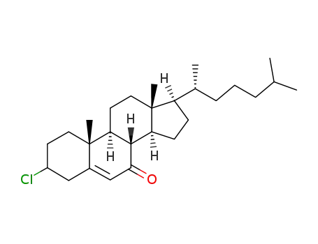 Molecular Structure of 55105-71-0 (3β-chlorocholest-5-en-7-one)