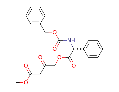 Molecular Structure of 261963-22-8 ((-)-3-oxo-4-[(R)-(phenyl)(phenylmethoxycarbonylamino)acetoxy]butanoic acid methyl ester)